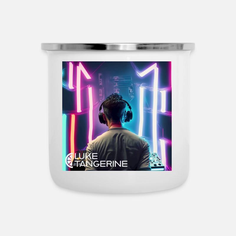 Neon DJ - Camper Mug - white