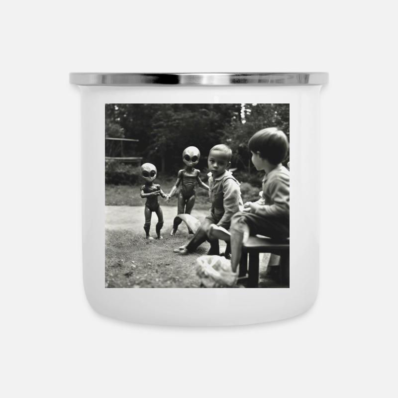 Alien Abduction - Camper Mug - white