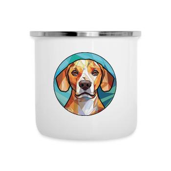 Glen Of Imaal Terrier chien race verre aquarelle - Tasse émaillée - blanc - Devant