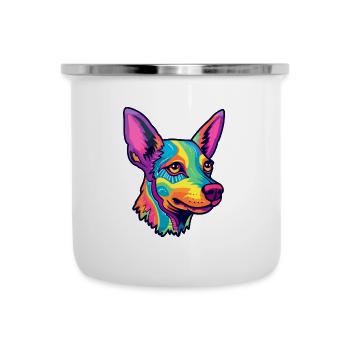 Braque Francais Dog Breed Cartoon Kawaii Illustrat - Camper Mug - white - Front