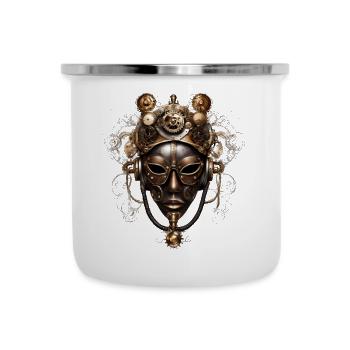 Victorian Steampunk Mask - Camper Mug - white - Front