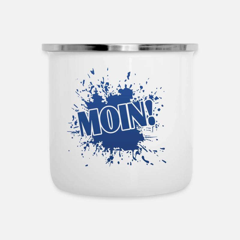 Moin - Emaille-Tasse - Weiß