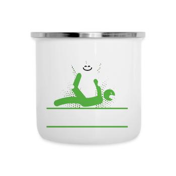 Massothérapie Humour Kinésithérapeute - Tasse émaillée - blanc - Devant