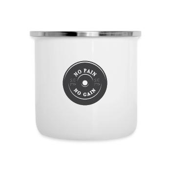 No PAIN no GAIN - Camper Mug - white - Front