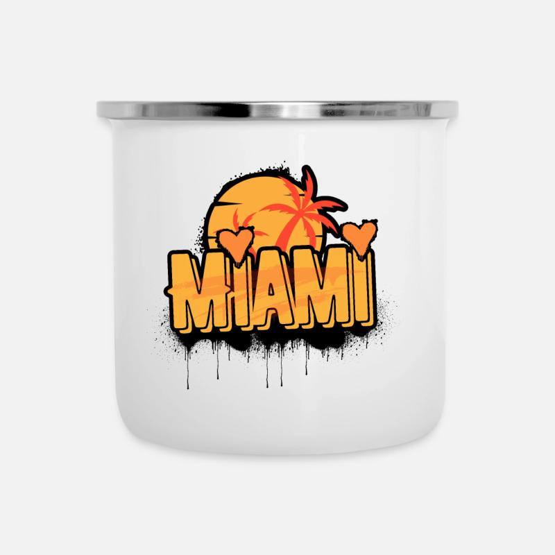 Miami Urban Logo - Camper Mug - white