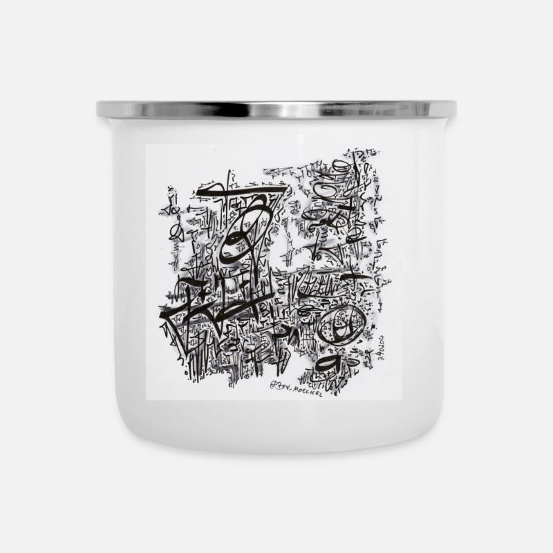 240204 - Emaille-Tasse - Weiß