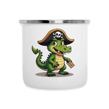 Swashbuckle Snap: Crocodile Pirate - Camper Mug - white - Front
