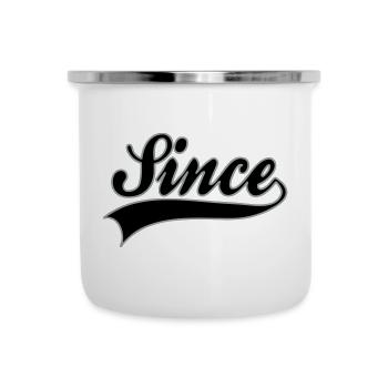 Anniversaire - Since à personnaliser - Tasse émaillée - blanc - Devant