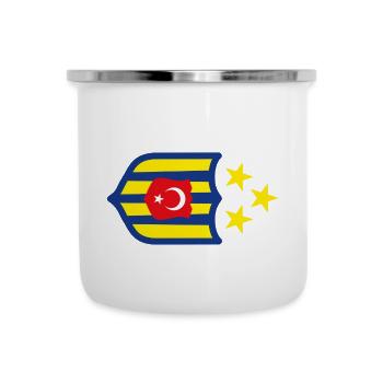 Sari Lacivert - Istanbul - Türkei - Türkiye - 34 - Emaille-Tasse - Weiß - Vorne