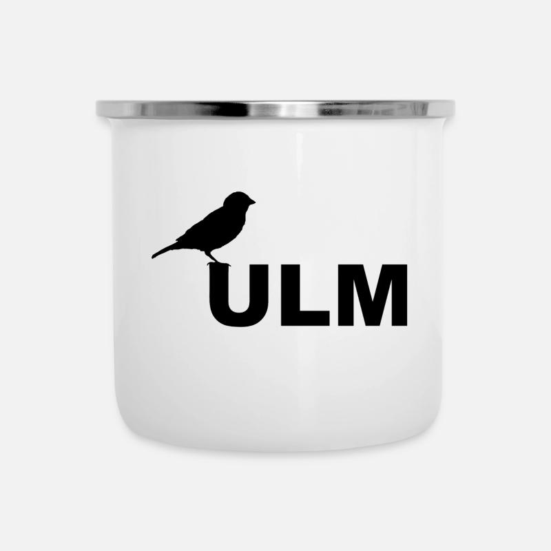 SSV ULM Ulmer Spatz Linsen mit Spätzle Schwäbisch - Emaille-Tasse - Weiß