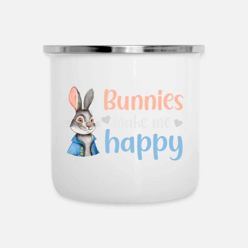 Lapin Lapin - Tasse émaillée - blanc