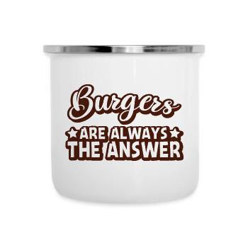 Burger Love Graphic - Camper Mug - white - Front