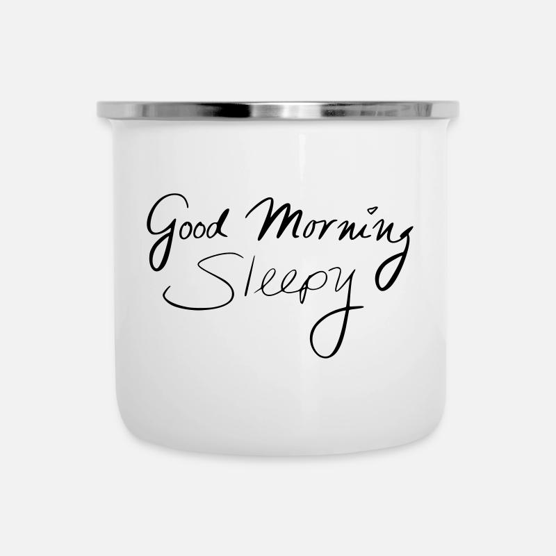 Good Morning Sleepy - Camper Mug - white
