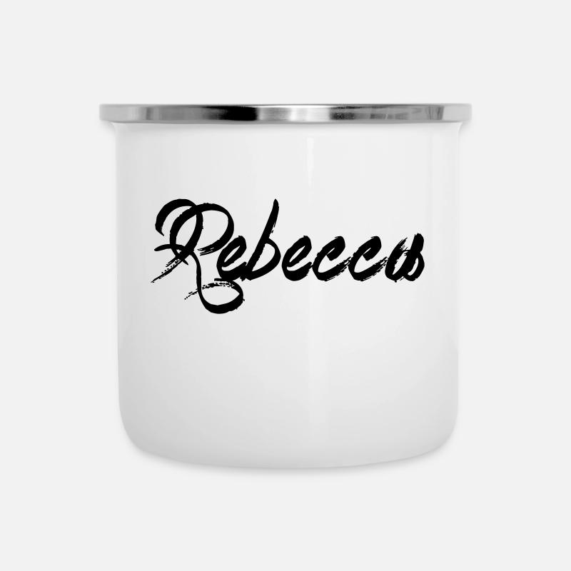 Rebecca - Tasse émaillée - blanc