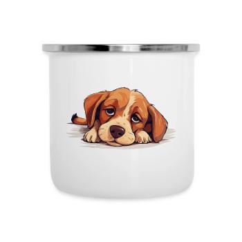 Dog Sleeps Sleep Shirt Pajamas Nightgown - Camper Mug - white - Front