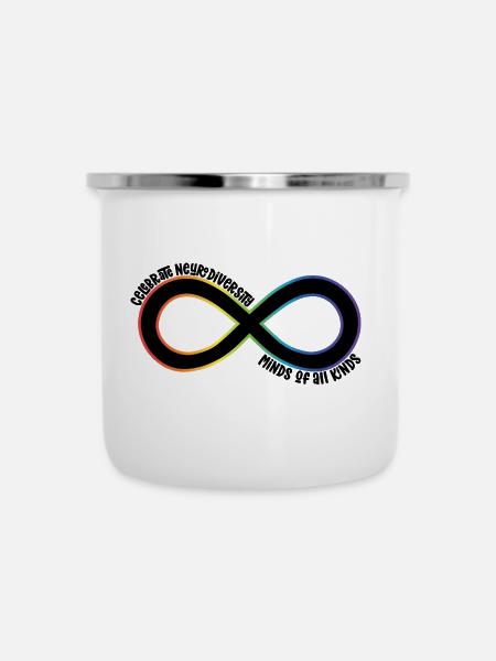 Neurodiversität - Emaille-Tasse - Weiß