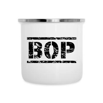 Bop - Emaille-Tasse - Weiß - Vorne