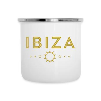 IBIZA-Golden Sun Design - Tasse émaillée - blanc - Devant