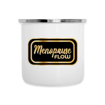 MÉNOPAUSE FEMMES MÉNOPAUSE - Tasse émaillée - blanc - Devant
