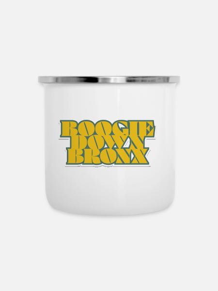 Bronx NYC - Emaille-Tasse - Weiß