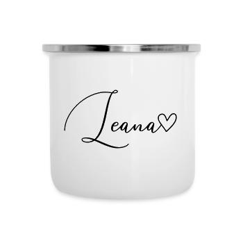Leana surname First name Girl - Camper Mug - white - Front