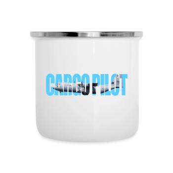 Cargo pilot C-130 - Emaille-Tasse - Weiß - Vorne