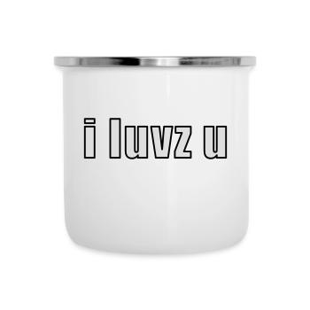 i luvz u - Tasse émaillée - blanc - Devant
