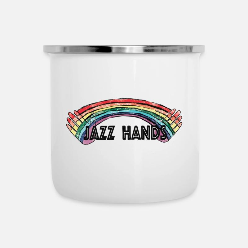 Jazz Hands @Razdazthem - Tasse émaillée - blanc