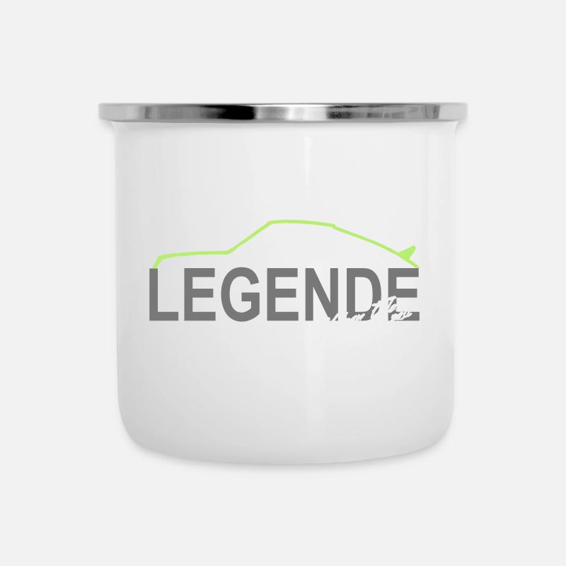 Legende Luftgekühlt - Emaille-Tasse - Weiß