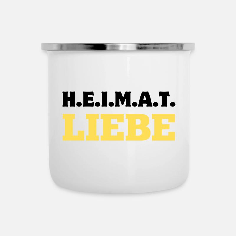 Legende - Emaille-Tasse - Weiß
