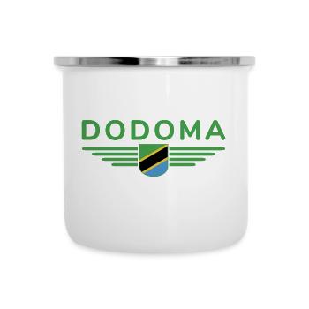 Dodoma Design für Tansania-Fans - Emaille-Tasse - Weiß - Vorne