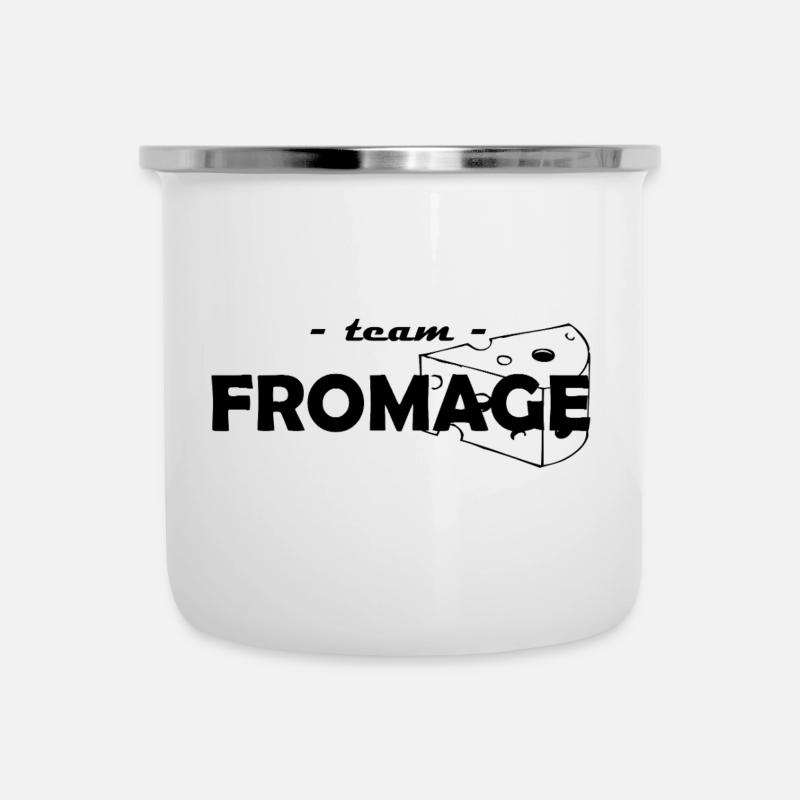 team fromage - Tasse émaillée - blanc