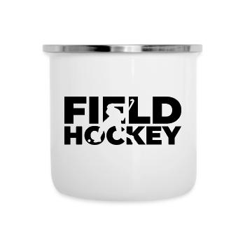 Feldhockey - Emaille-Tasse - Weiß - Vorne