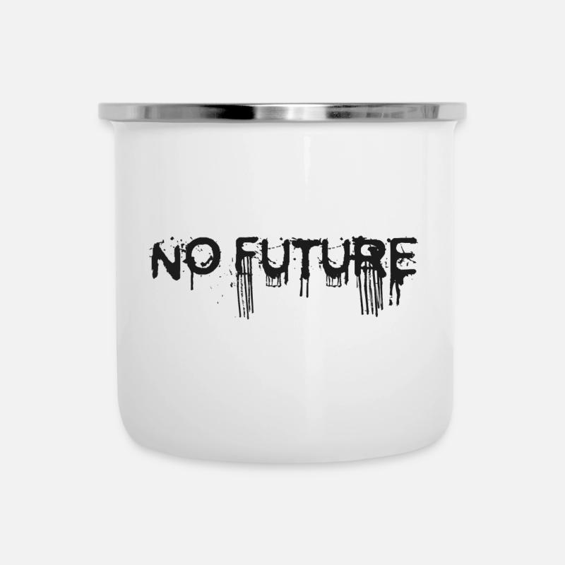 NO FUTURE - Camper Mug - white