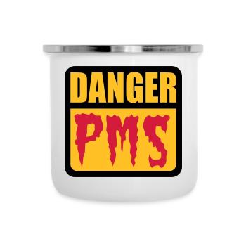Danger PMS - Emaille-Tasse - Weiß - Vorne