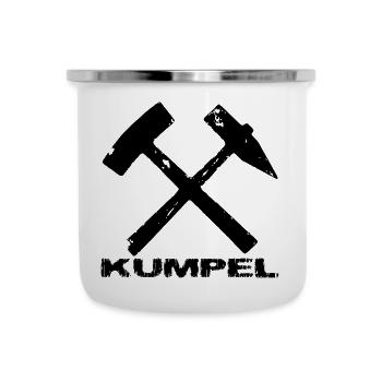 Kumpel - Schlägel und Eisen - Emaille-Tasse - Weiß - Vorne