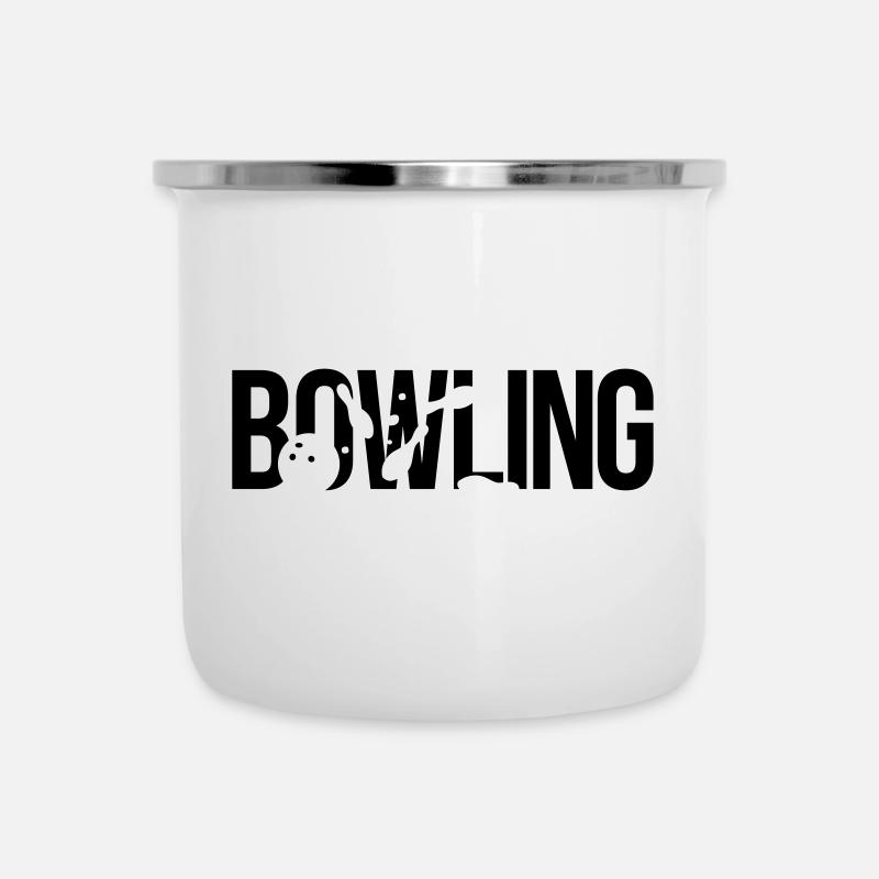 bowling - Camper Mug - white