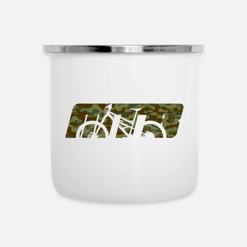 MTB Nicolai G1 camo - Emaille-Tasse - Weiß