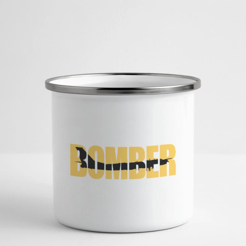 Bomber Tu-95 Emaille-Tasse