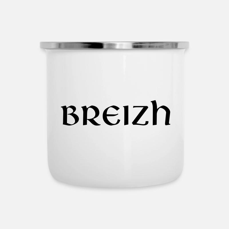 Breizh - Tasse émaillée - blanc