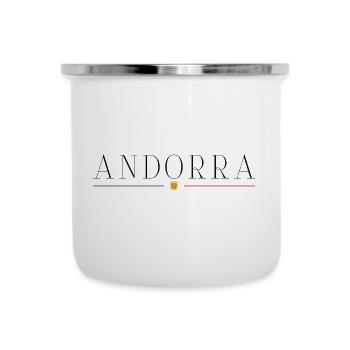 Ich liebe Andorra - Emaille-Tasse - Weiß - Vorne