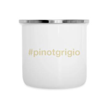 PINOT GRIGIO - Vin Blanc - Vin - Sommelier - Tasse émaillée - blanc - Devant