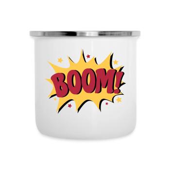 Boom - Emaille-Tasse - Weiß - Vorne