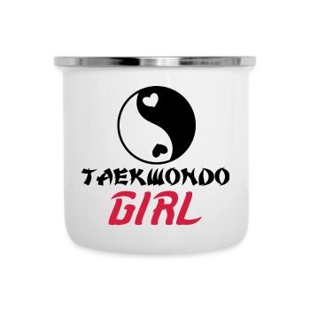 Taekwondo Girl - Fille de Taekwondo - Camper Mug - white - Front