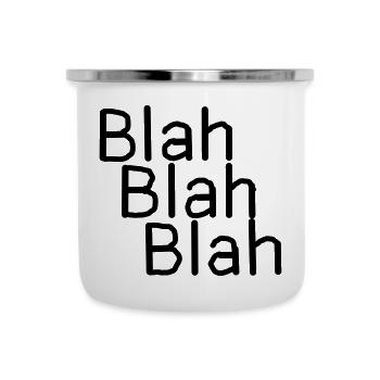 Blah Blah Blah - Camper Mug - white - Front