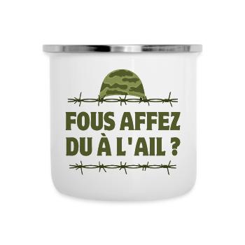 septième compagnie, la septième compagnie - Tasse émaillée - blanc - Devant