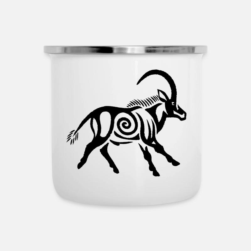 Zobel - Emaille-Tasse - Weiß