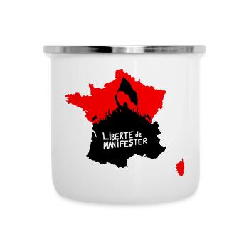 Freedom to protest - Camper Mug - white - Front
