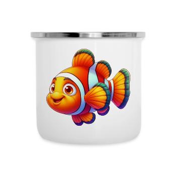 Clownfisch - Emaille-Tasse - Weiß - Vorne