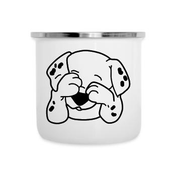 Bébé animal - Tasse émaillée - blanc - Devant